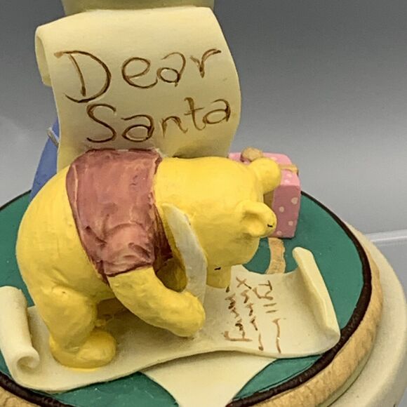 Disney 1996 Brown Bag Cookie Art Stamp Winnie the Pooh Dear Santa Christmas Gift - Picture 3 of 9